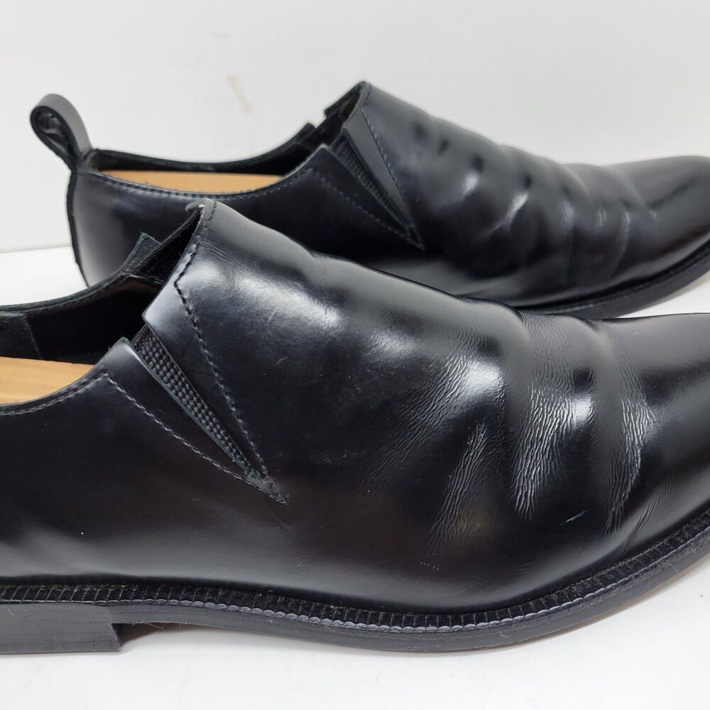 Comme Des Garcons Black Leather Loafers 24cm Womens US 7 Mens US 6 - Picture 7 of 16